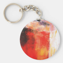 Creative Red Abstract Keychain