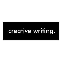 creative writing. business card template