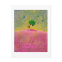 Creativity flying tree blue birds fun unique art