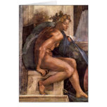 Creator God and youths Greeting Cards