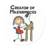 Creator of Masterpieces Tshirts and Gifts stickers