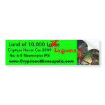 Creature 1, Land of 10,000 Lakes, X, Lagoons, C... Bumper Sticker