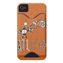 Credit Card-holding iPhone4 Case -Robot Movie Bird Iphone 4 Id Cover
