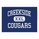 Creekside Cougars Middle Zeeland Michigan Greeting Card