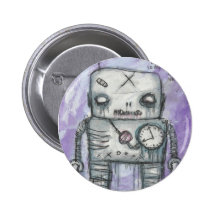 Creep Bot Pinback Buttons