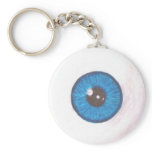 Creepy Blue Eyeball Keychain