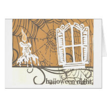 Creepy Candle Halloween Card