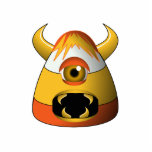 Creepy Candy Corn Angry Monster photo sculptures