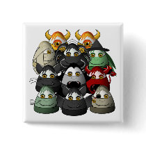 Creepy Candy Corn Creepies Pinback Button
