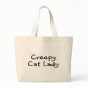 Creepy Cat Lady bags