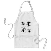 Creepy Creepy Crawly Black Ants Insects Apron