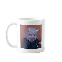 Creepy Devil Baby Doll Coffee Mug