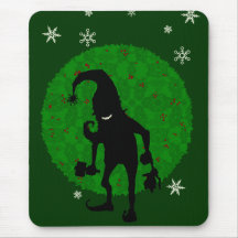 Creepy elf mouse mat