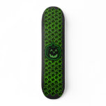 creepy green light pumpkin skate boards