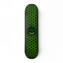 creepy green light pumpkin skateboards