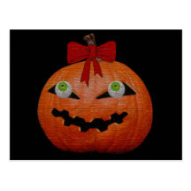 Creepy Halloween Jack O' Lantern Post Cards