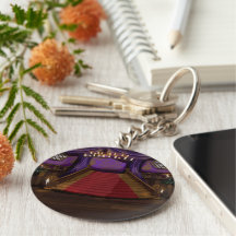 Creepy Mansion Stairway Key Chain