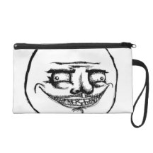 Creepy Me Gusta Face Wristlet Clutches