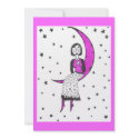Creepy over the moon and stars invitations