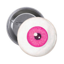 Creepy Pink Eyeball Button