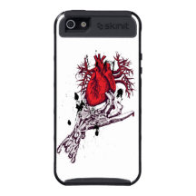 Creepy Skeleton Hand holding Bloody Heart iPhone 5 Cover
