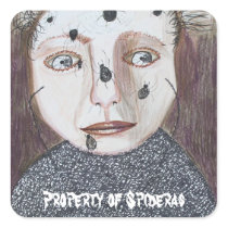 Creepy Spider Gothic Book Plate