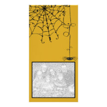 Creepy Spider Photo Card