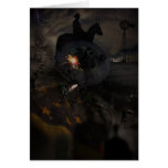 Creepy UFO Crash Card