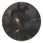 Creepy UFO Crash Sticker