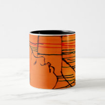 Creole Rain - Orange Horizon Mugs