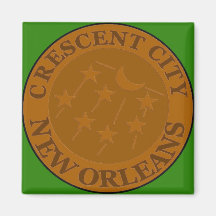 Crescent City Water Metre Lid Refrigerator Magnets