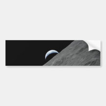 Crescent Earth Bumper Sticker