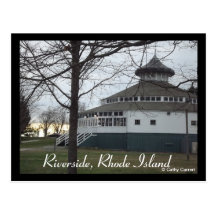 Crescent Park Carousel Riverside, Rhode Island Post Card