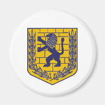 Crest of Jerusalem Refrigerator Magnet