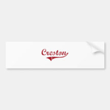 Creston Ohio Classic Design Bumper Sticker