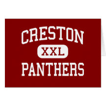 Creston - Panthers - Senior - Creston Iowa Greeting Cards