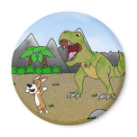 Cretaceous Corgi Magnet