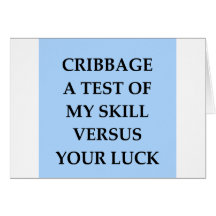 cribbage greeting card