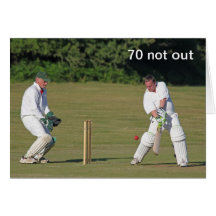Cricket 70th birthday card