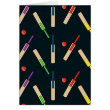Cricket Bats and Balls Card