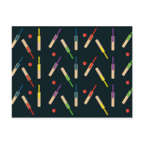 Cricket Bats and Balls Post Card