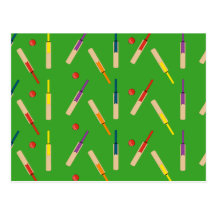 Cricket bats/ balls Post Card