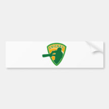 cricket batsman batting shield bumper sticker
