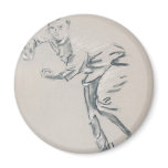 Cricket Bowler Fridge Magnet