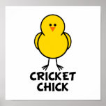 Cricket Chick Print