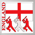 Cricket England Poster posters