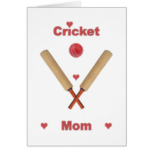 Cricket Mum Hearts Cards