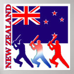 Cricket New Zealand Poster posters