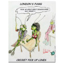 Cricket Pick-Up Lines Funny Gifts Tees Collectable flyers