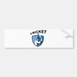 cricket player batsman bat shield retro bumper stickers